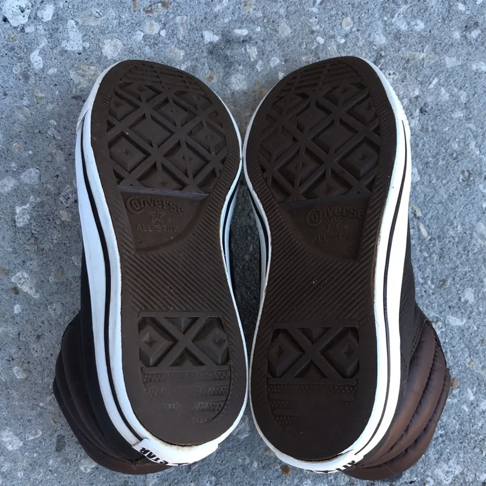 CONVERSE Chuck Taylor Padded Collar High 4 Farben Brown Leather Shoes | …